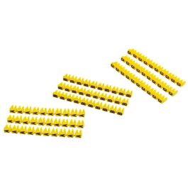 Kabelmarker-Clips McPower bedruckt mit Buchstaben Kabeldurchmesser bis 3mm