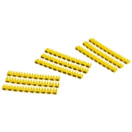 Kabelmarker-Clips McPower bedruckt mit Buchstaben Kabeldurchmesser bis 4mm