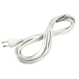 Euro-Netzkabel McPower mit blanken Enden Länge 5,0m...