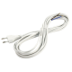 Euro-Netzkabel McPower mit blanken Enden Länge 5,0m 2x0,75 mm² weiß