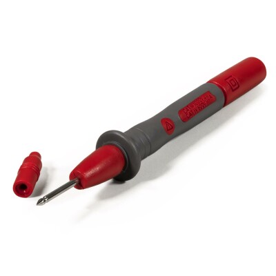 Präzisions-Prüfspitze McPower PS 25 mit 4mm-Sicherheitskupplung rot