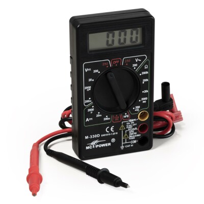 Digitalmultimeter McPower M-330D schwarz 3½-stellig akustischer Durchgangsprüfer