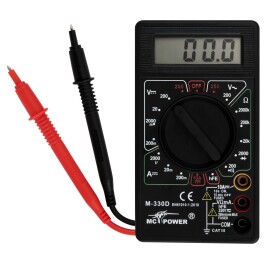 Digitalmultimeter McPower M-330D schwarz...
