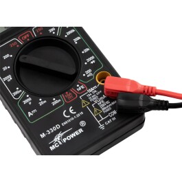 Digitalmultimeter McPower M-330D schwarz 3½-stellig akustischer Durchgangsprüfer