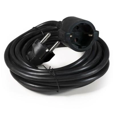 Netzkabel Schutzkontakt-Verlängerung McPower 5m 1,5mm² schwarz