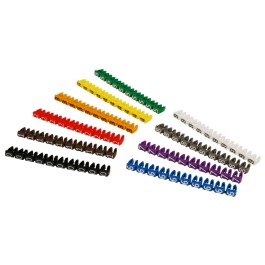 Kabelmarker-Clips McPower bedruckt mit Ziffern 0-9 Kabeldurchmesser bis 6mm
