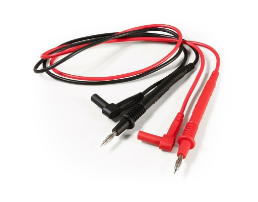 Messkabelsatz McPower Premium 100cm schwarz und rot Sicherheitsstecker -> Prüfspitze