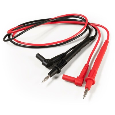 Messkabelsatz McPower Premium 100cm schwarz und rot Sicherheitsstecker -> Prüfspitze