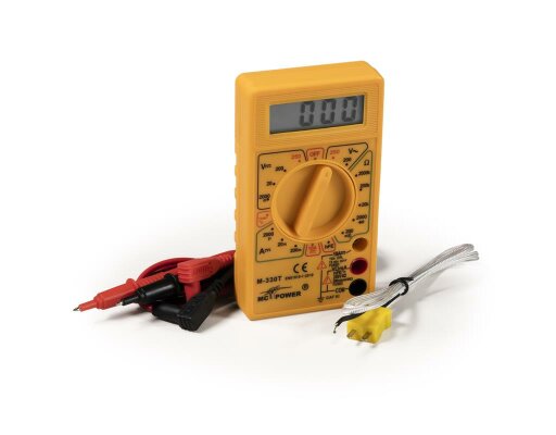 Digitalmultimeter McPower M-330T Temperatur-Messung -50 °C bis +1.000°C