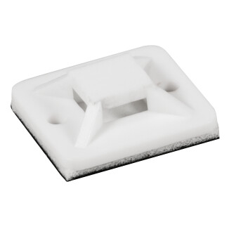 Kabelsockel McPower für Kabelbinder 20x20mm selbstklebend 10er-Pack