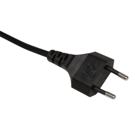 Euro-Netzkabel McPower mit Schnurschalter und E14 Fassung 3,5m schwarz