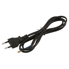 Euro-Netzkabel McPower mit blanken Enden Länge 1,5m...