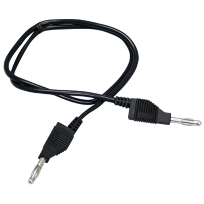 Messleitung McPower 150cm schwarz 1mm² PVC 2x 4mm Bananenstecker