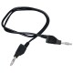 Messleitung McPower 150cm schwarz 1mm² PVC 2x 4mm Bananenstecker