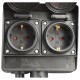 Gartensteckdose McPower 4-fach IP44 mit Erdpieß 3m Kabel