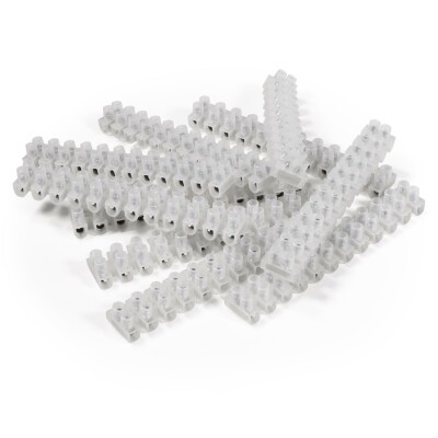 Lüsterklemme McPower 12 Klemmen 4,5mm² 5A transparent 10er-Pack