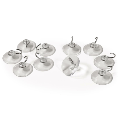 Saugnapf McPower Ø40mm mit Metallhaken max. 1kg transparent 10er-Pack