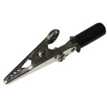 Krokodilklemme McPower 55mm schwarz 1 Griff isoliert