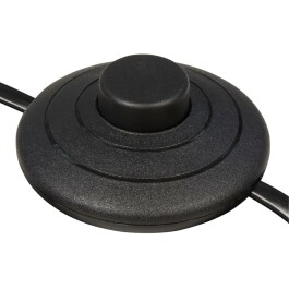Euro-Netzkabel McPower mit Fußschalter und blanken...