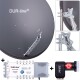 DUR-line Select 85/90cm Komplettanlage 1xSAT/12TN anthrazit