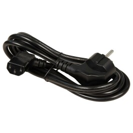 Kaltgeräte-Netzkabel Schutzk.-Winkelstecker...