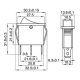 Wippenschalter McPower beleuchtet 3-polig 250V~/15A Stellungen: EIN/AUS