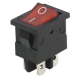 Mini-Wippenschalter McPower 4-polig rote Wippe 250V /6,5A Stellungen: EIN/AUS