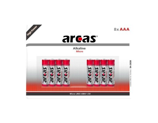 Micro-Batterie Alkaline 1,5V Typ AAA/LR03 8er-Pack