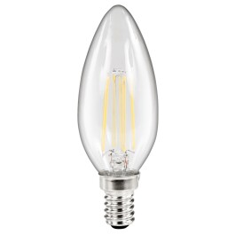 LED Filament Kerzenlampe McShine Filed E14 4W 490 lm warmweiß klar