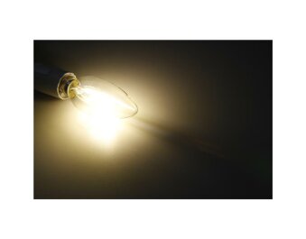 LED Filament Kerzenlampe McShine Filed E14 4W 490 lm warmweiß klar