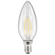 LED Filament Kerzenlampe McShine Filed E14 4W 490 lm warmweiß klar