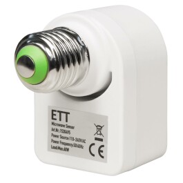 HF / Mikrowellen-Bewegungsmelder McShine mit E27 Fassung LX751 230V/ 60W