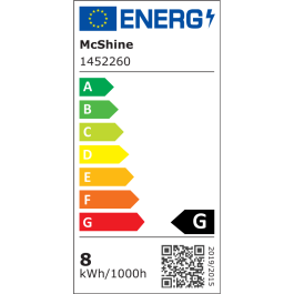 LED Kerzenlampe McShine E14 8W 600lm 160° 3000K warmweiß Ø37x105mm