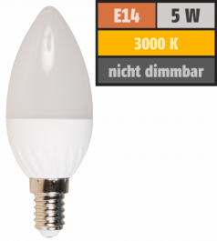 LED-Kerzenlampe McShine Brill95 E14 5W 400lm 160° warmweiß Ra >95 37x98mm