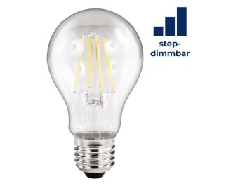 LED Filament Glühlampe McShine Filed E27 6W 620lm warmweiß step-dimmbar