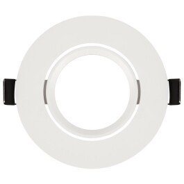 Einbaurahmen McShine DL-475 rund Ø90mm schwenkbar weiß