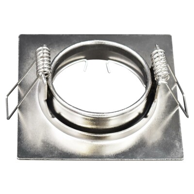 Einbaurahmen McShine ER-81 Edelstahl gebürstet 81x81mm schwenkbar