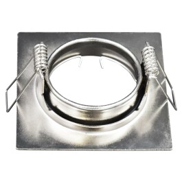 Einbaurahmen McShine ER-81 Edelstahl gebürstet 81x81mm schwenkbar