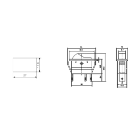 Kfz-Schalter McPower 3-polig 12V-250V/20A blau...