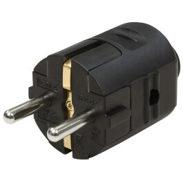 Schutzkontakt-Stecker McPower schwarz