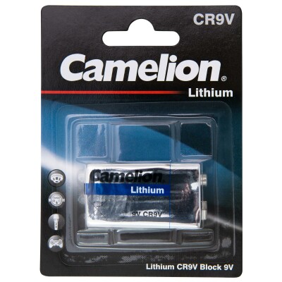 Block-Batterie Camelion Lithium 9V Typ CR9V 1.200mAh 1er-Blister