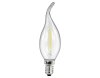 LED Filament Kerzenlampe Windstoß McShine E14 4W 490lm warmweiß klar