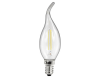 LED Filament Kerzenlampe Windstoß McShine E14 4W 490lm warmweiß klar