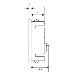 LCD Voltmeter-Einbaumodul PeakTech LDP-135 13mm Ziffernhöhe Batteriebetrieben (9V Batterie)