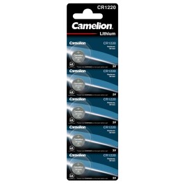 Knopfzelle CAMELION CR1220 3,0V Lithium 5er-Blister