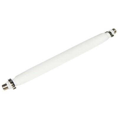 Fensterdurchführung für Sat-Kabel mit 2 F-Anschlüssen flexibel 20cm weiß