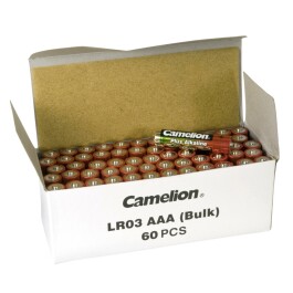 Micro-Batterie CAMELION Alkaline 1,5 V Typ AAA 60er-Pack