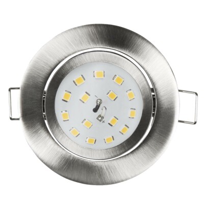 LED Einbauleuchte McShine Slim 82x28mm 5W 400lm 4000K Edelstahl gebürstet