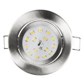 LED Einbauleuchte McShine Slim 82x28mm 5W 400lm 4000K Edelstahl gebürstet