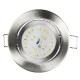 LED Einbauleuchte McShine Slim 82x28mm 5W 400lm 4000K Edelstahl gebürstet